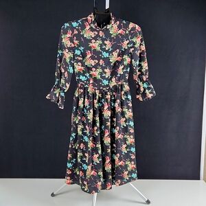 NWOT- ModCloth- Women's Cottage Core Dress - Black/Floral - Size XS